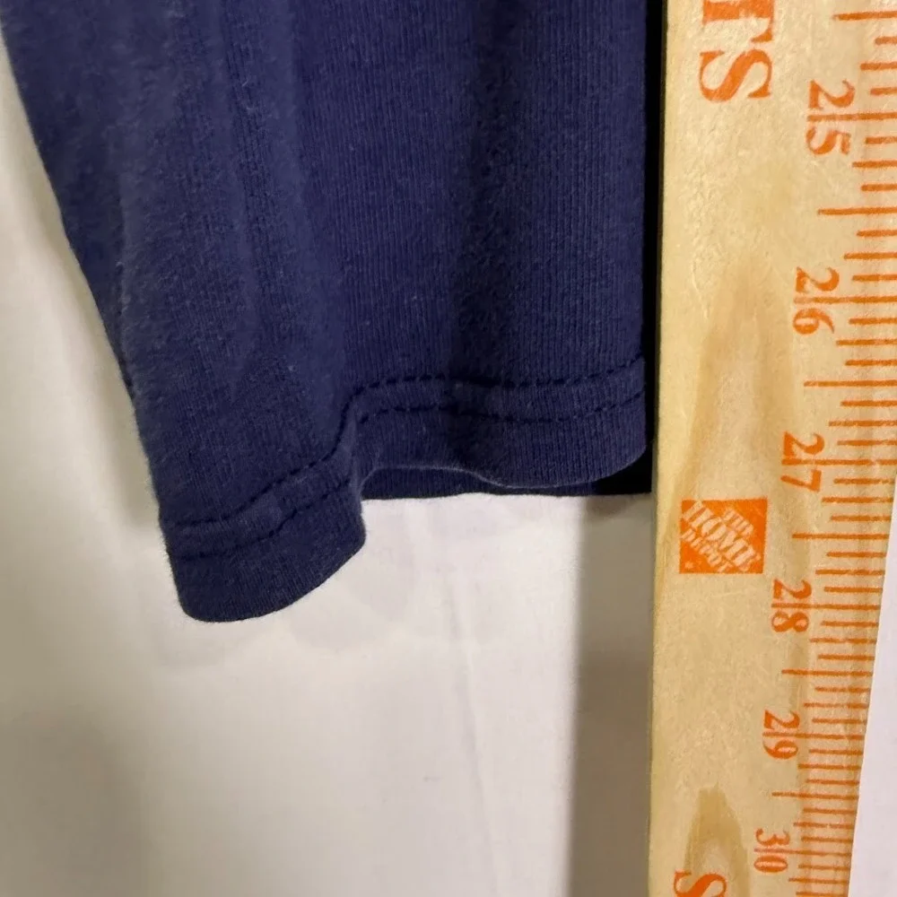 Y2K Detroit Tigers Shirt Sz‎ L Blue MLB Baseball Knit in USA VTG